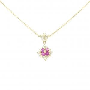 K18YG ルビー ネックレス 0.40CT