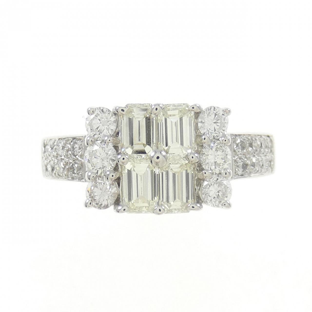 750WG ダイヤモンド リング 0.65CT