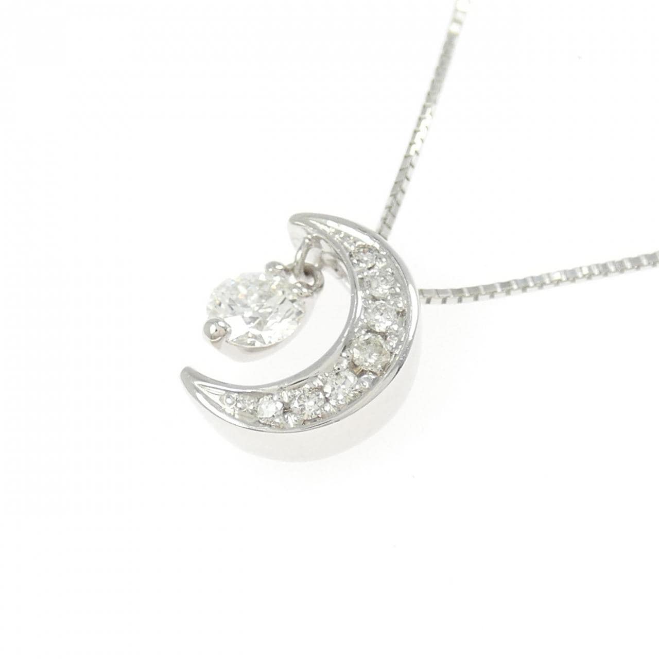 K18WG ダイヤモンド ネックレス 0.316CT F VS1 EXT