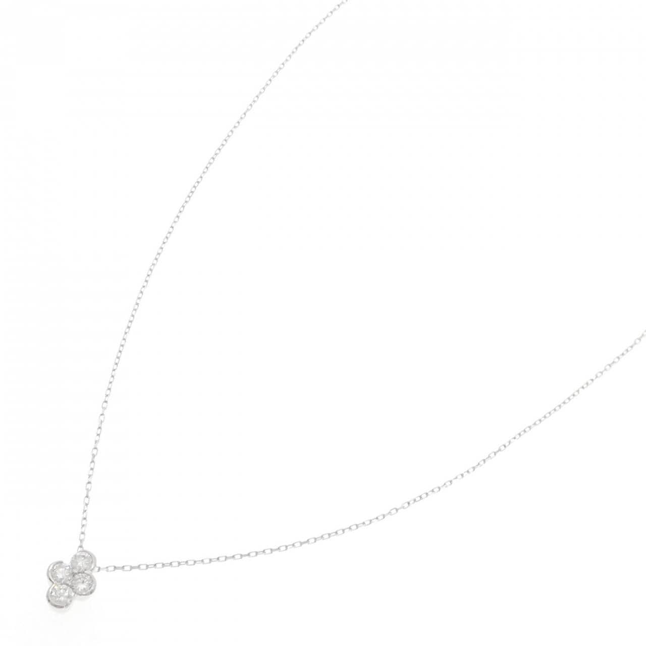 K18WG ダイヤモンド ネックレス 0.30CT