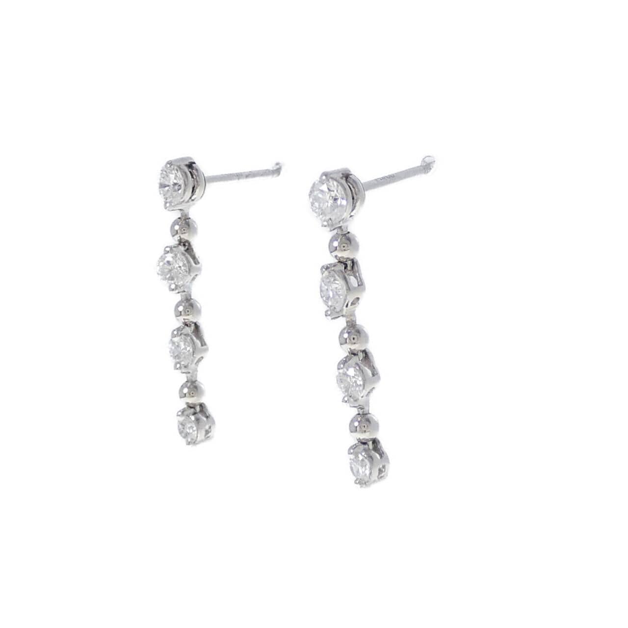 PT900 ダイヤモンド ピアス 0.50CT