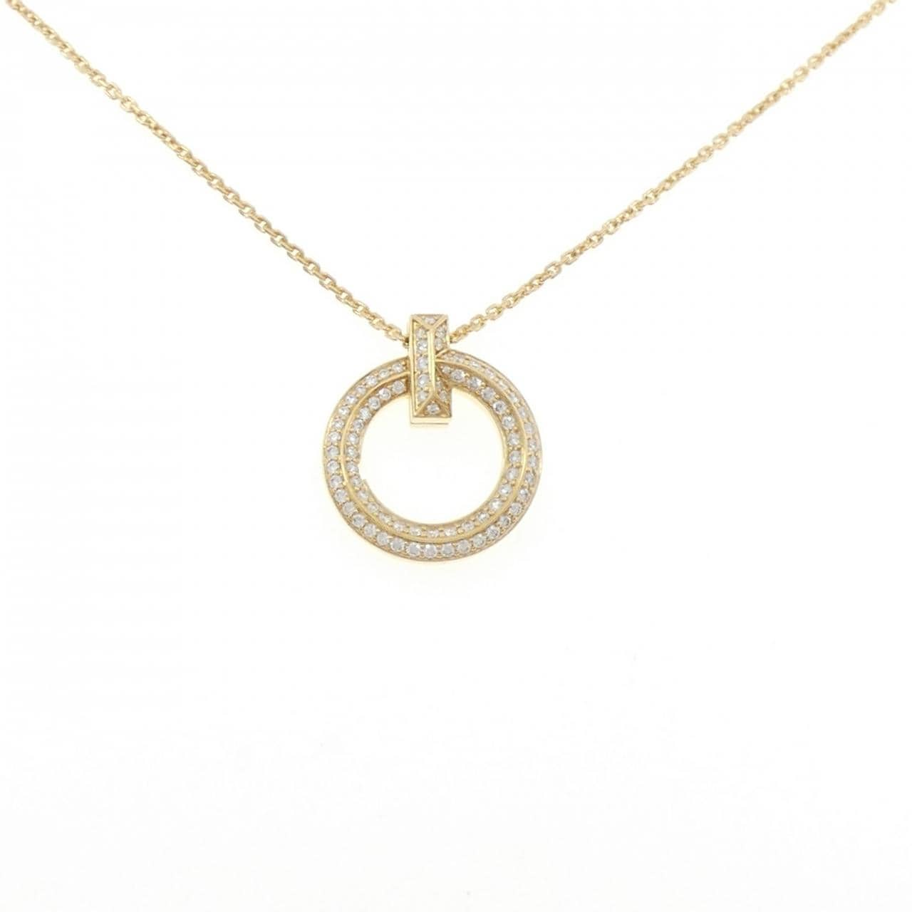 ティファニー Tワン サークル ネックレス 0.72CT
