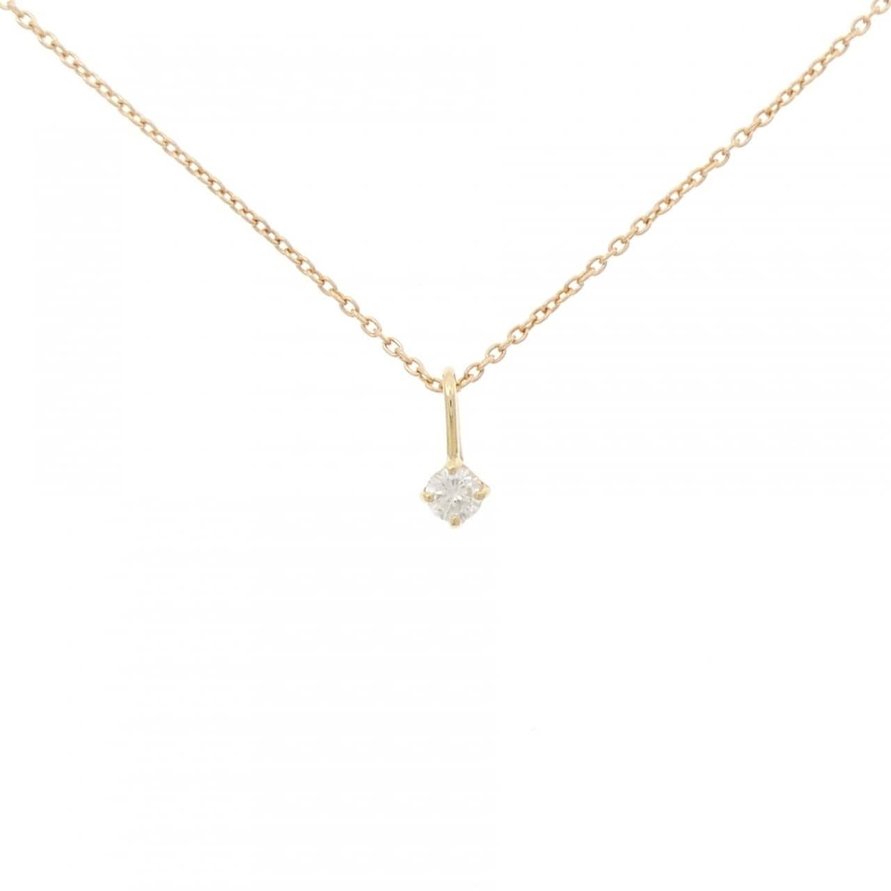 K18YG ダイヤモンド ネックレス 0.10CT