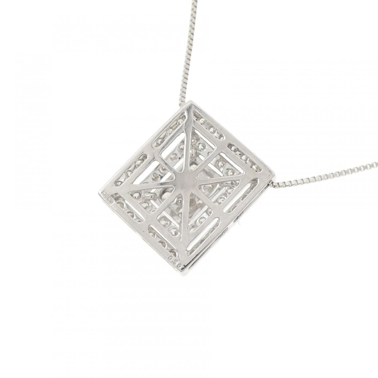 K18WG ダイヤモンド ネックレス 0.50CT