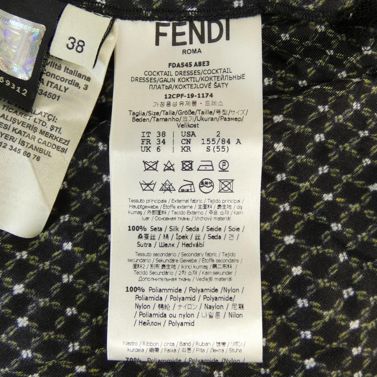 フェンディ FENDI FDA545 A8E3 ワンピース