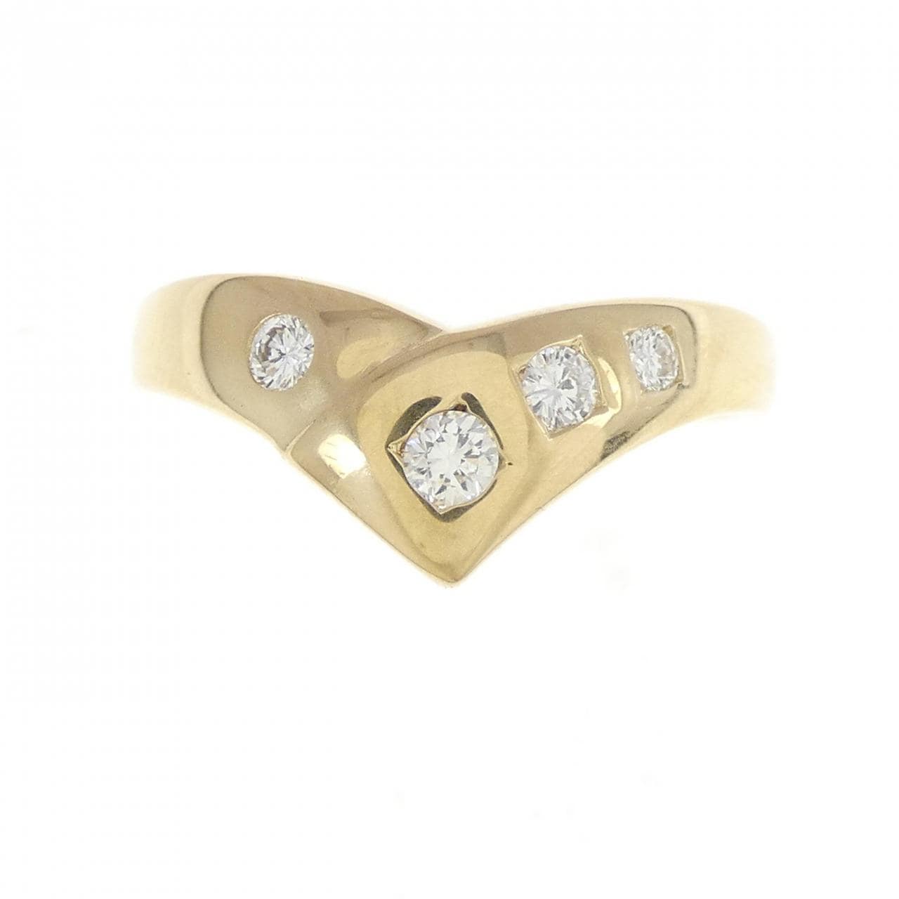 K18YG ダイヤモンド リング 0.17CT