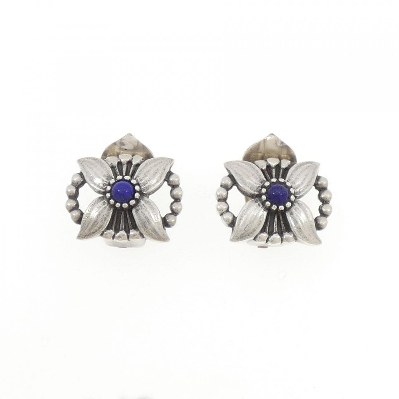 ジョージ ジェンセン ラピスラズリ イヤリング