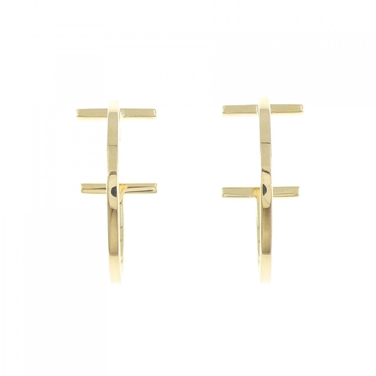 ティファニー Tワイヤー フープ ミディアム ピアス