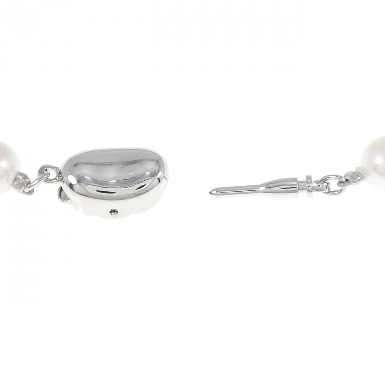 [BRAND NEW] Silver Clasp Akoya Pearl Necklace 6-6.5mm