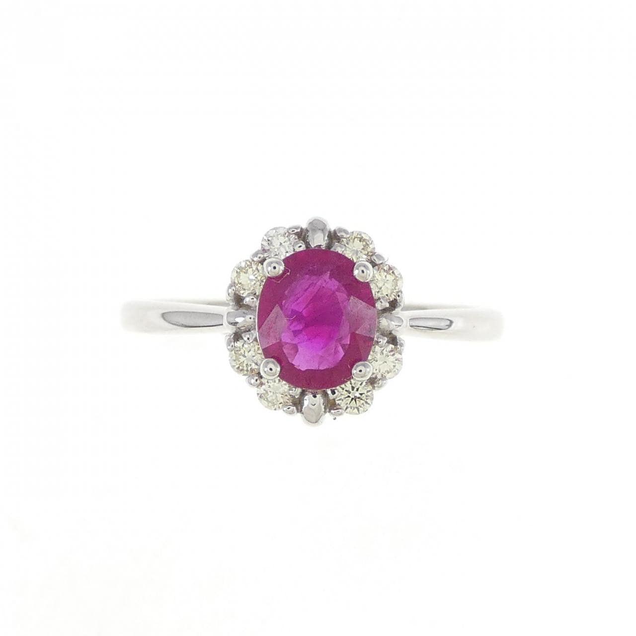 K18WG ルビー リング 0.659CT