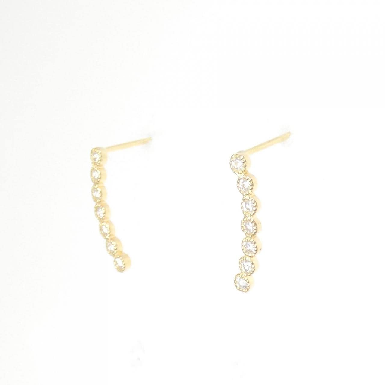 [再加工款] K18YG鑽石耳環0.20CT