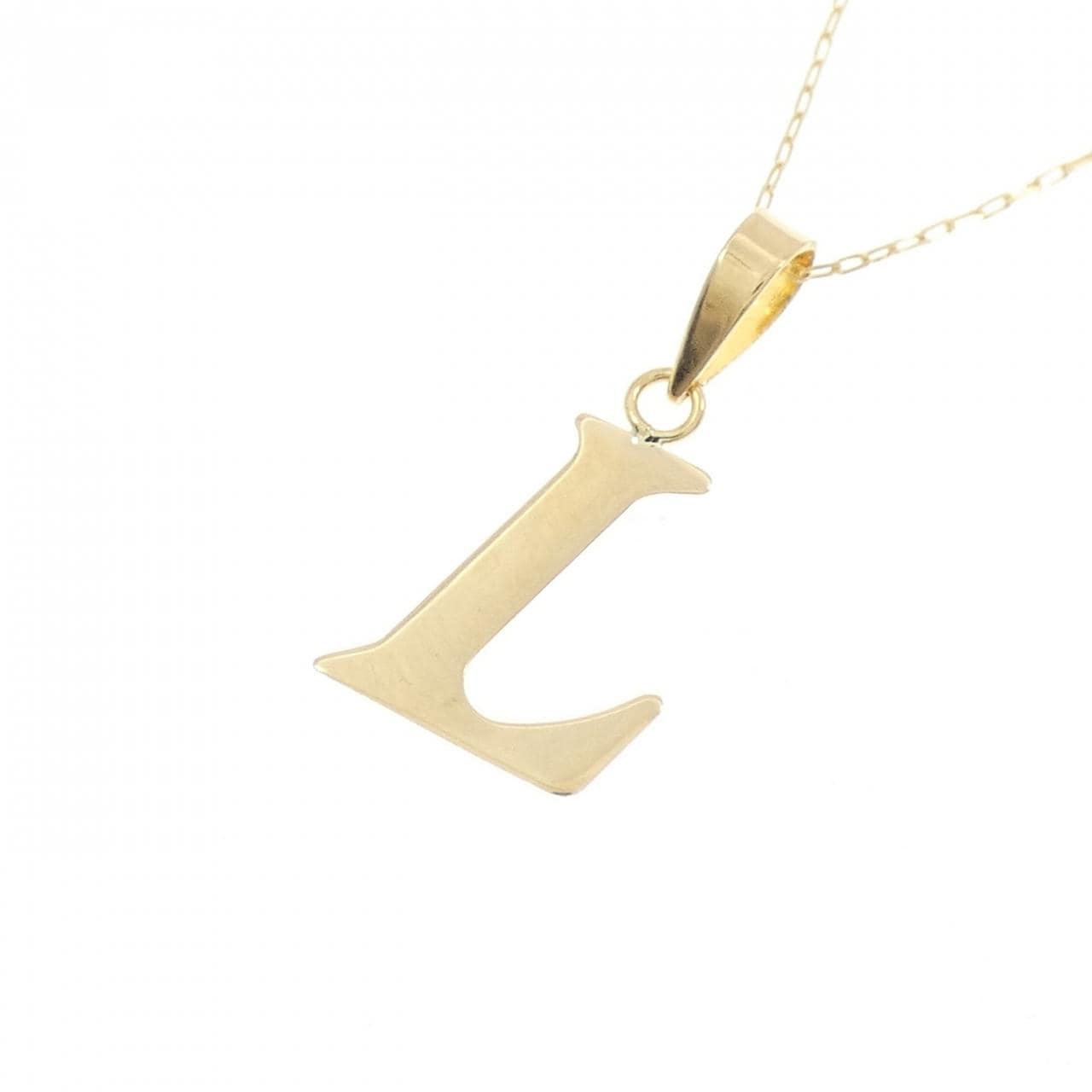 【新品】K18YG イニシャルL ネックレス