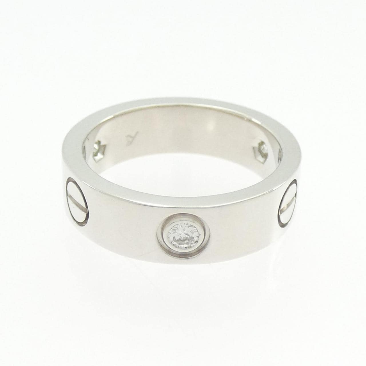 カルティエ ラブ ハーフダイヤ リング