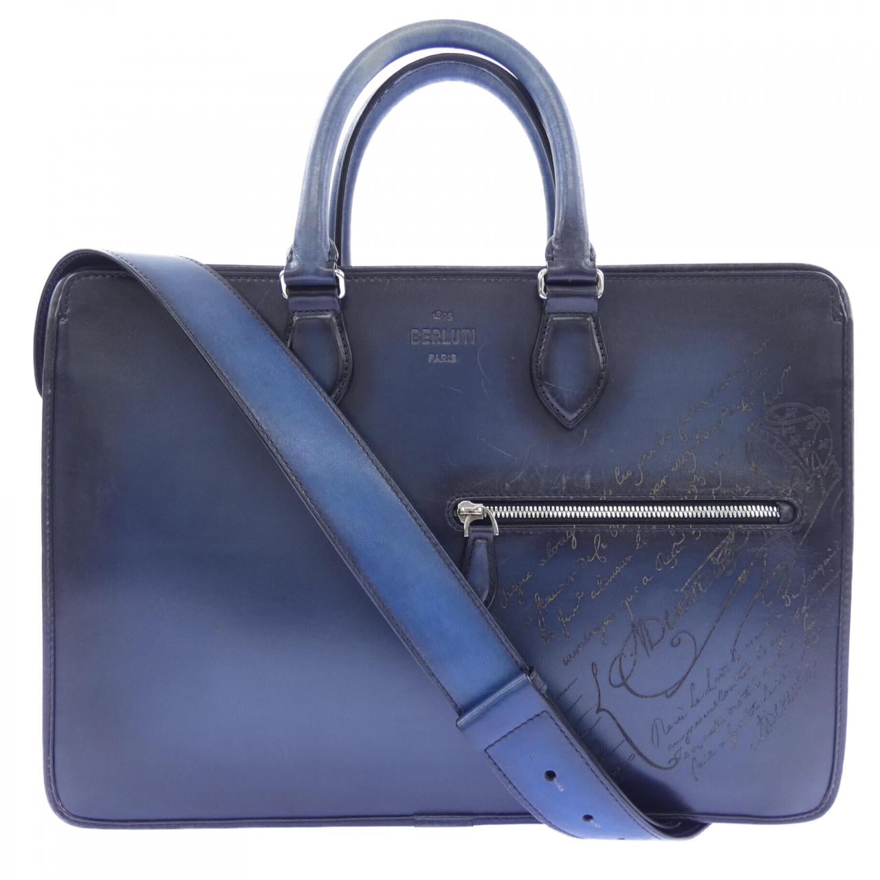 ベルルッティ Berluti アンジュールスクリットレザーブリーフケース BAG