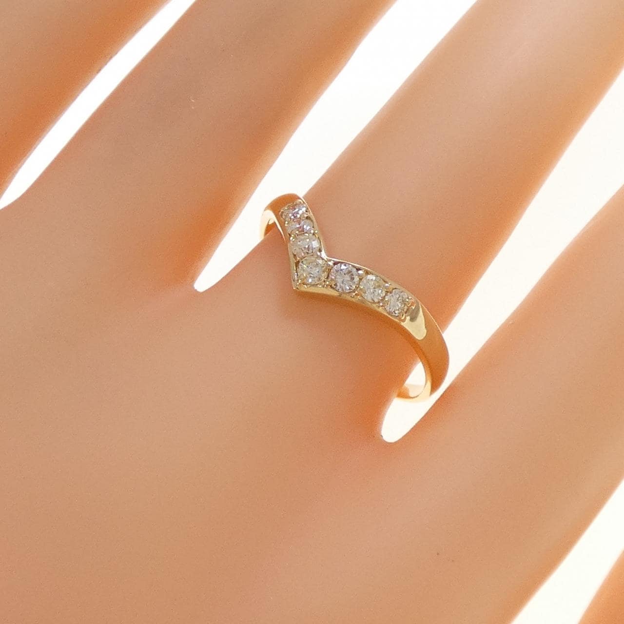 K18YG ダイヤモンド リング 0.30CT