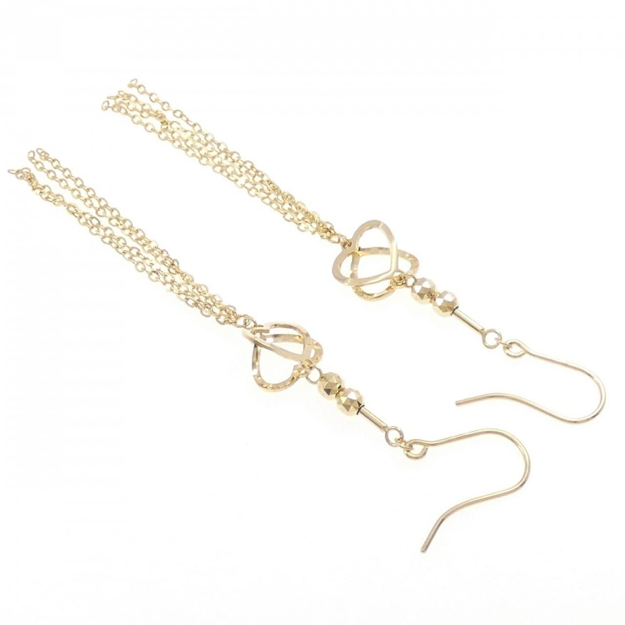 750YG ハート ピアス