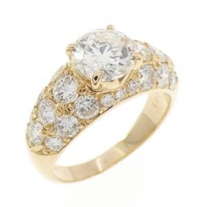 K18YG ダイヤモンド リング 1.015CT G SI2 Good