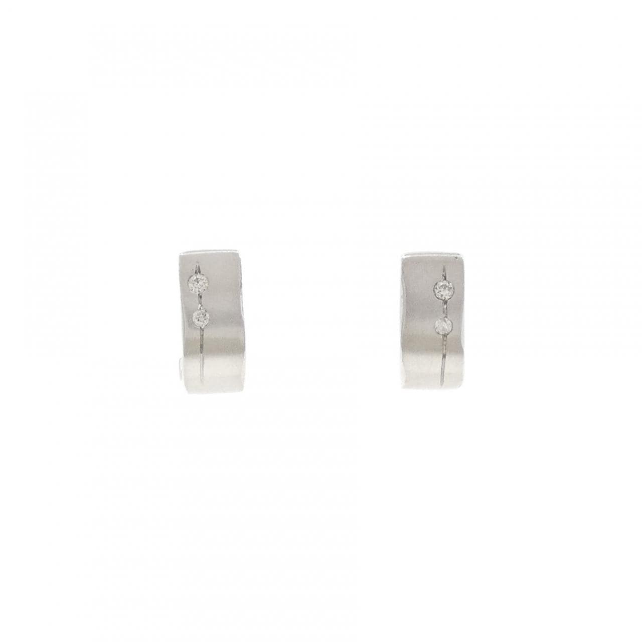 750WG ダイヤモンド ピアス