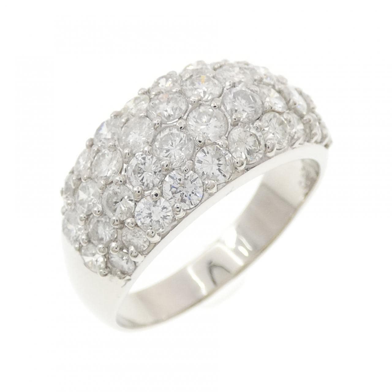 PT900 パヴェ ダイヤモンド リング 3.00CT
