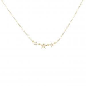 K18YG スター ダイヤモンド ネックレス 0.01CT