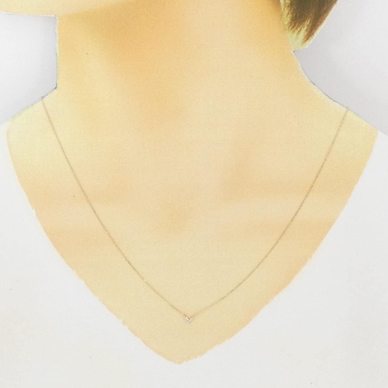 K18PG heart Diamond necklace