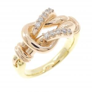 K18PG/K18YG ダイヤモンド リング 0.13CT