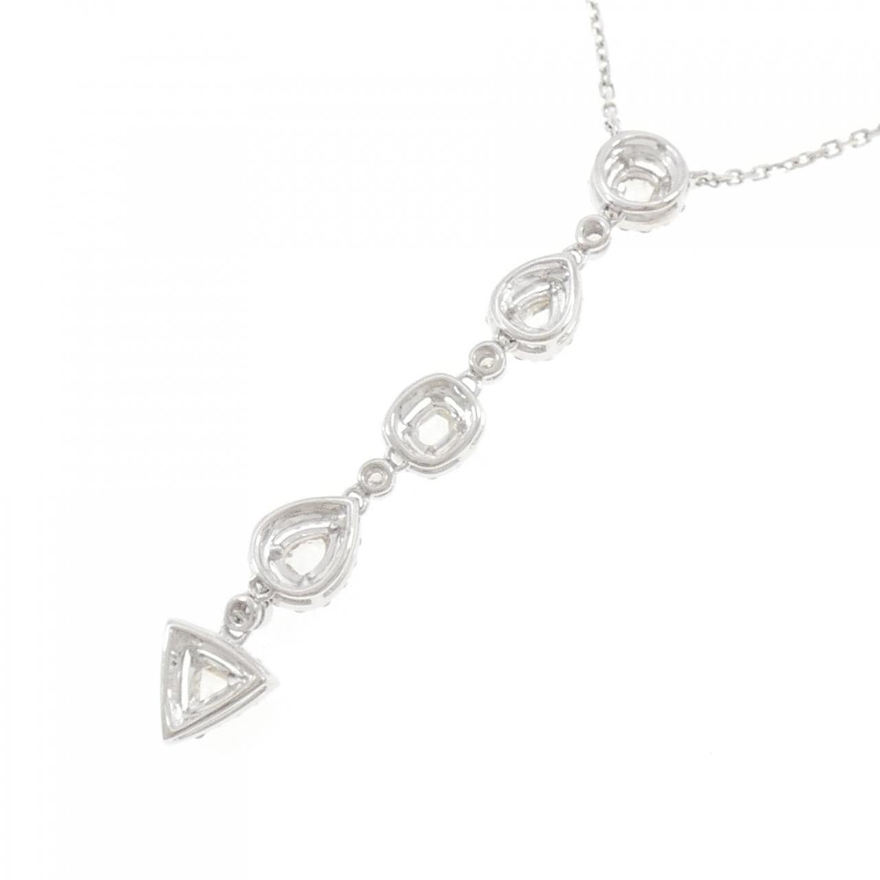 K18WG ダイヤモンド ネックレス 0.85CT