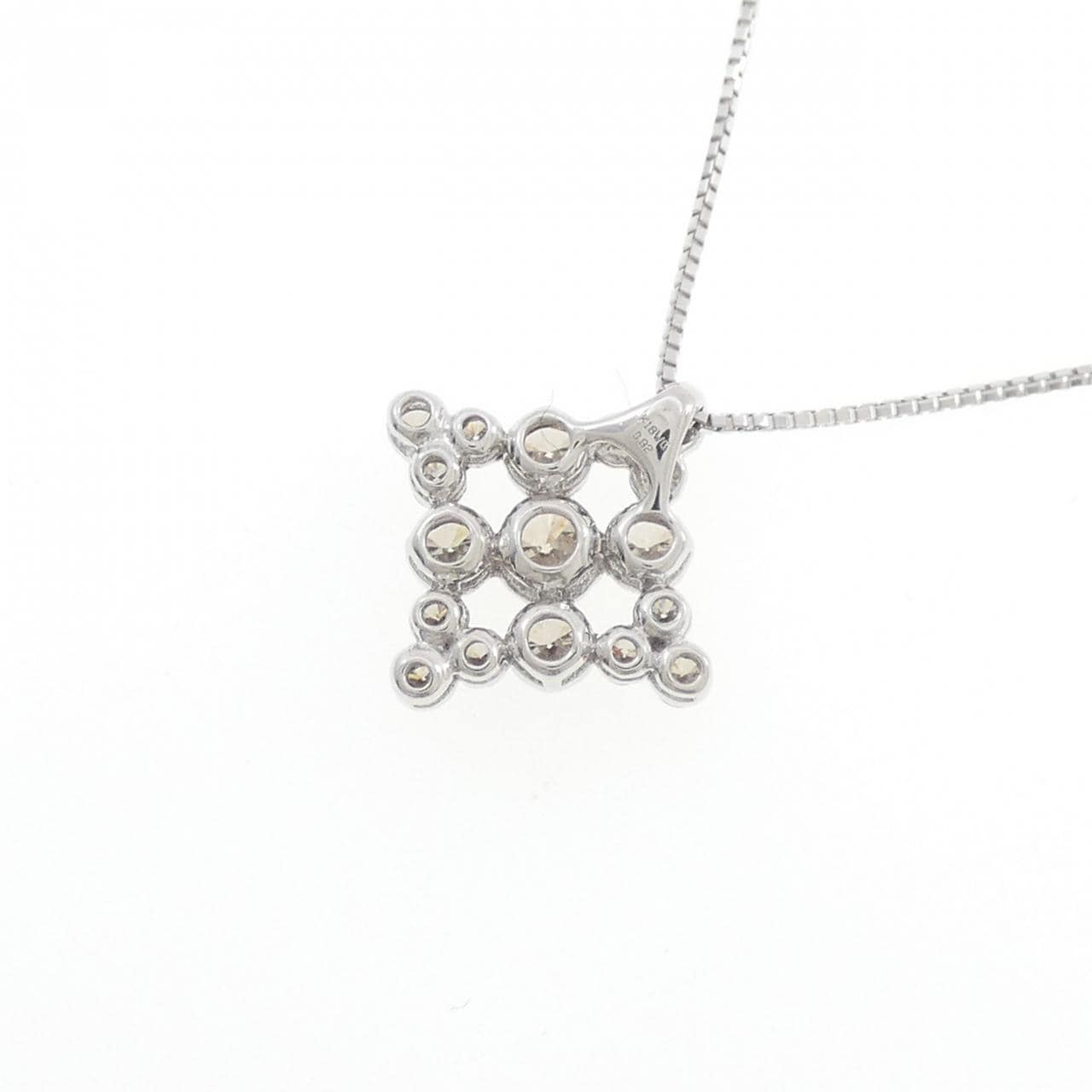 K18WG ダイヤモンド ネックレス 0.82CT