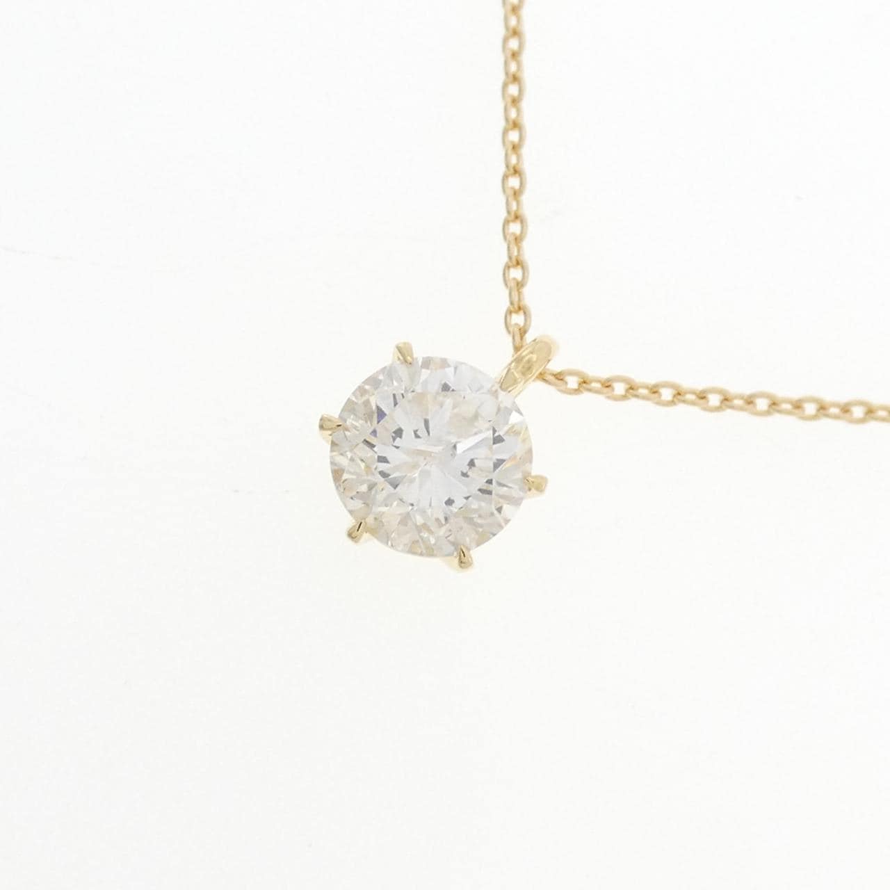 【リメイク】K18YG ダイヤモンド ネックレス 1.060CT I I1 Good