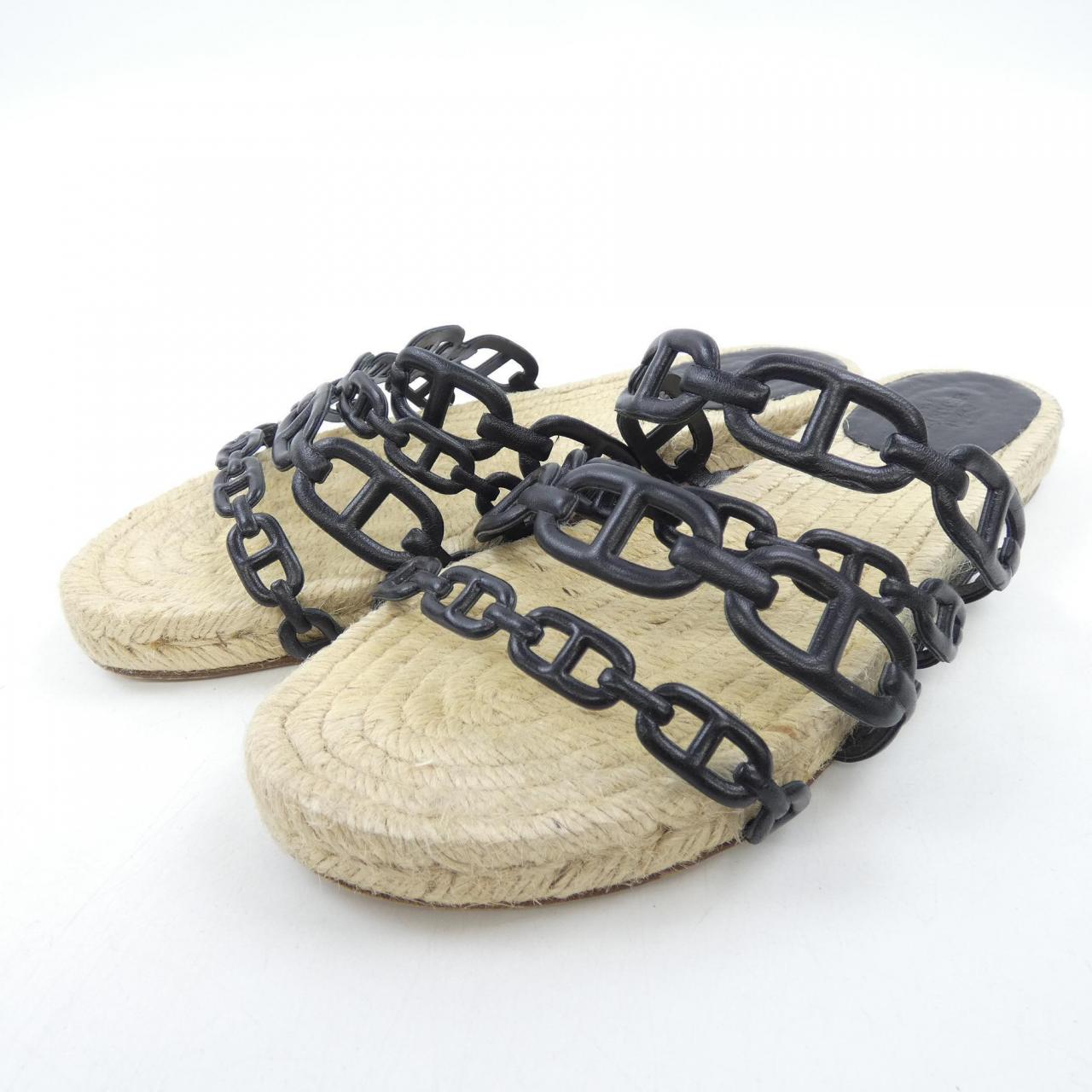 エルメス HERMES アンコーヌ ANCONE シェーヌダンクル 201147Z サンダル