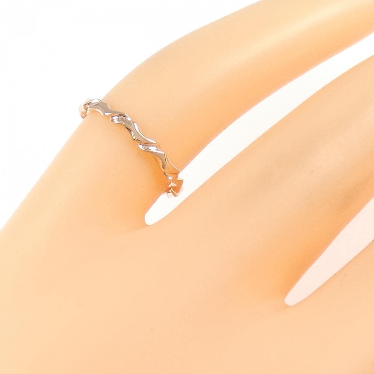 Agete K10PG 小指戒指