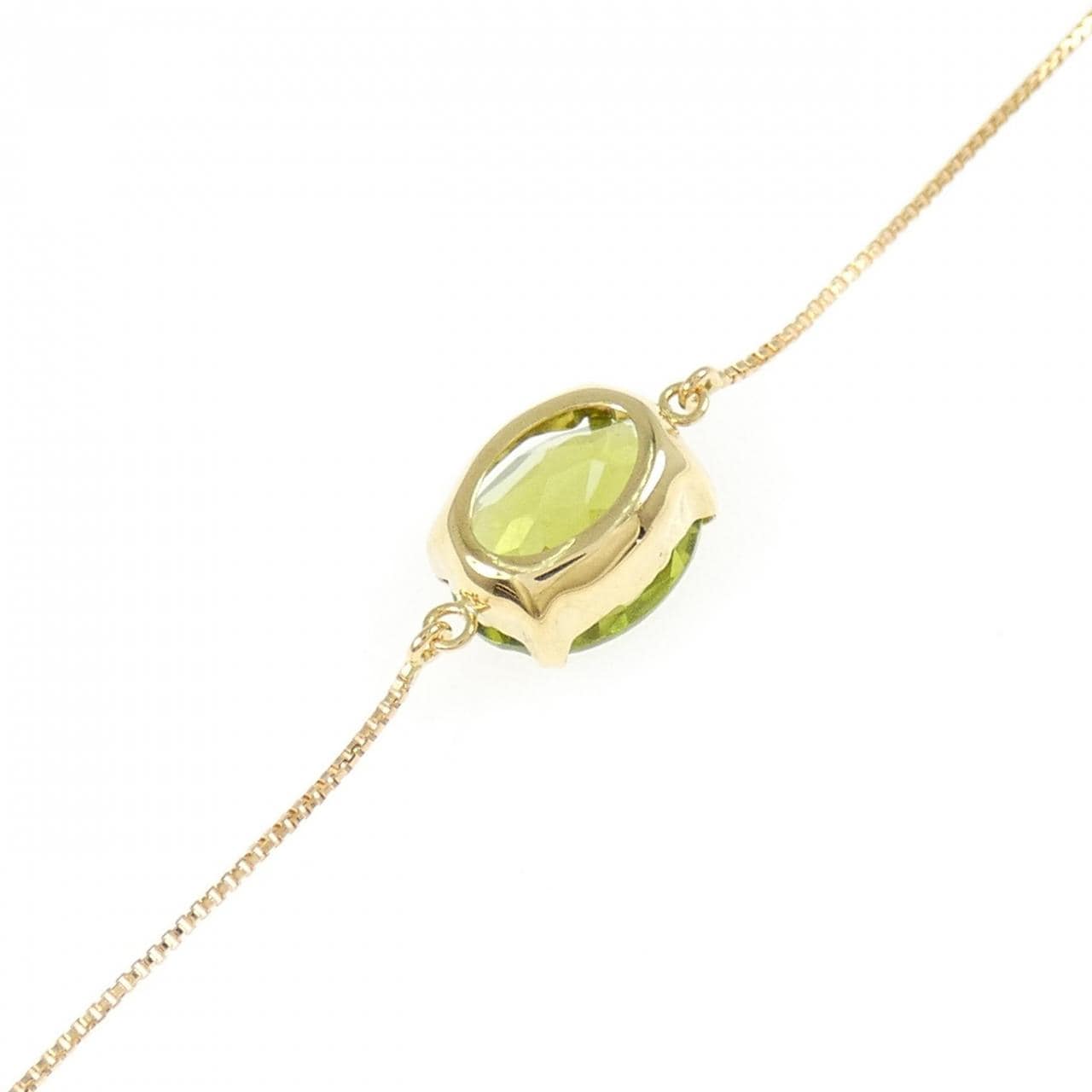 K18YG ペリドット ブレスレット 1.50CT