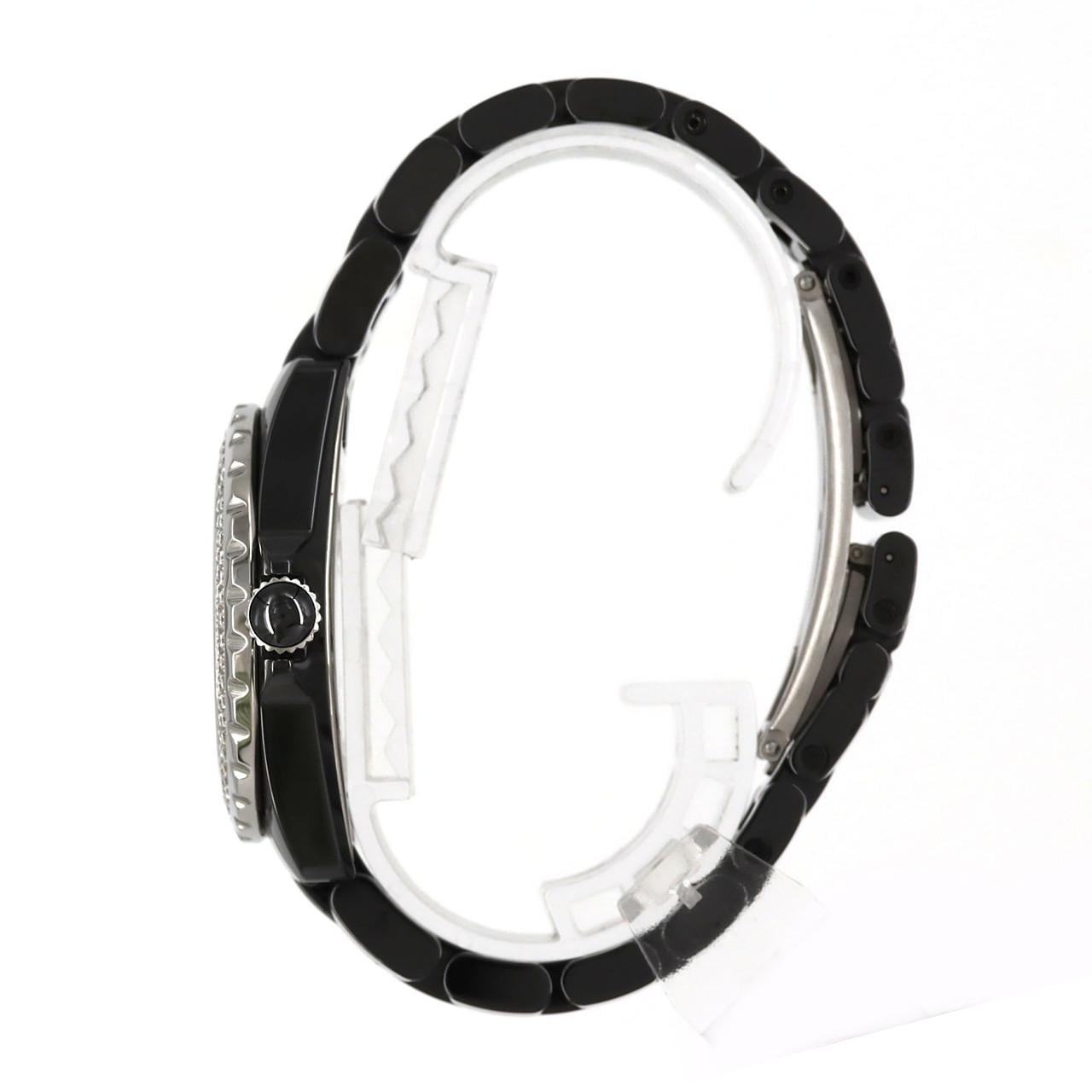 シャネル J12 38mmセラミック /2WD･センターパヴェ H1709 セラミック 自動巻