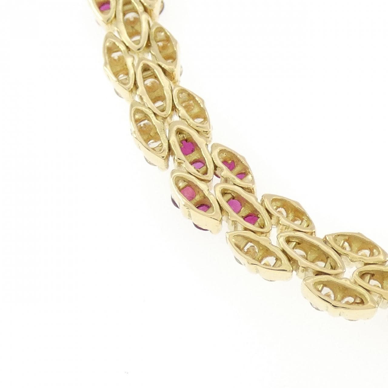 750YG ルビー ネックレス 3.12CT