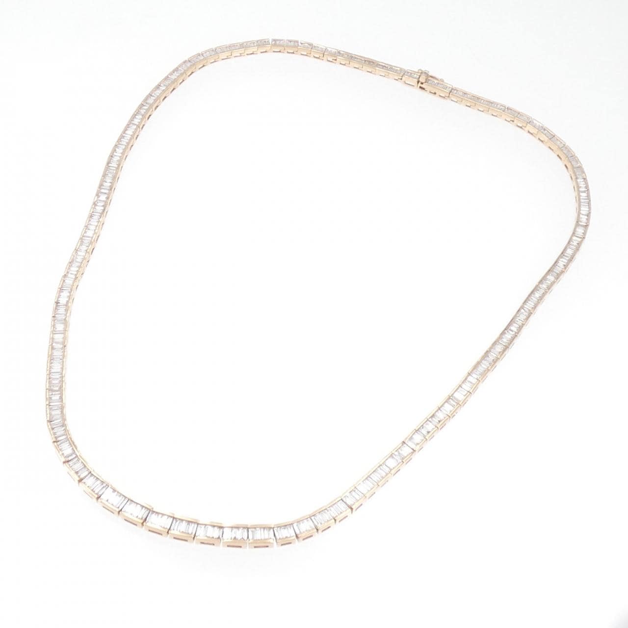 K18PG ダイヤモンド ネックレス 10.72CT