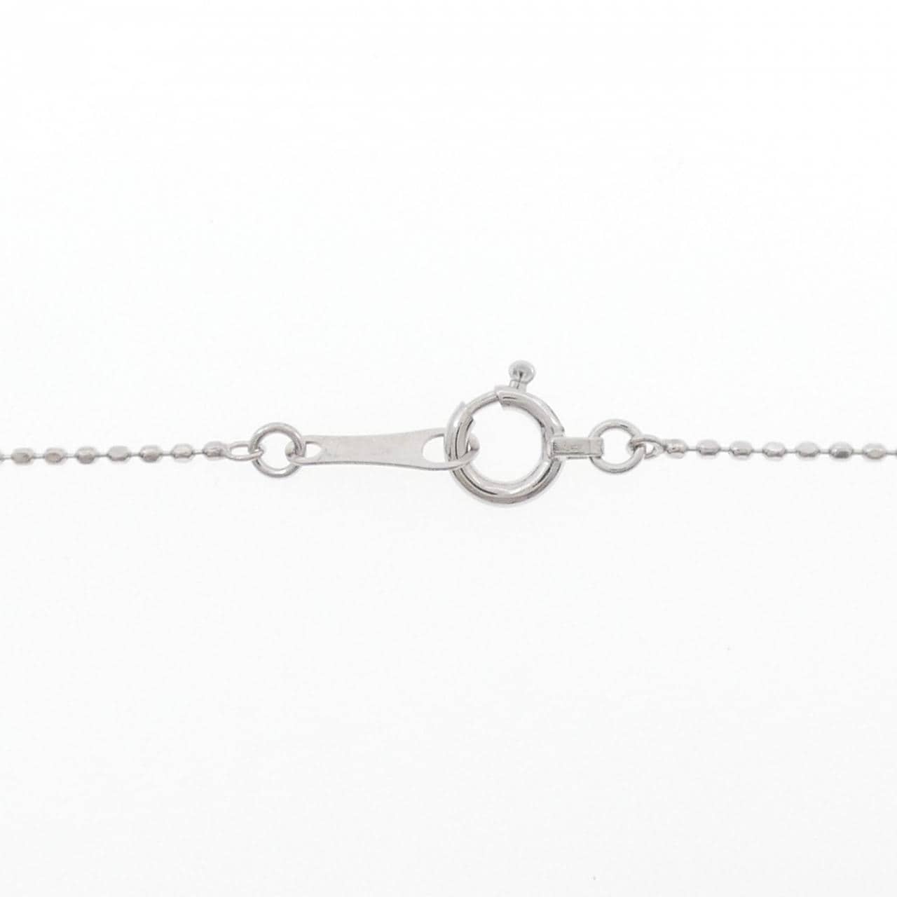 K18WG クロス ダイヤモンド ネックレス 0.15CT