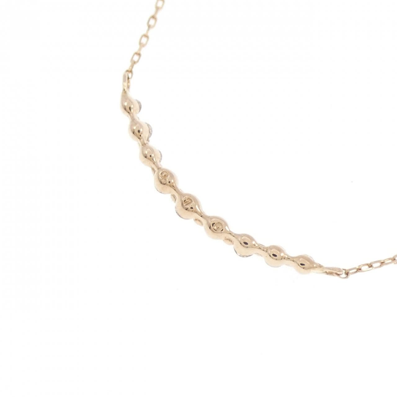 K18PG ダイヤモンド ネックレス 0.10CT