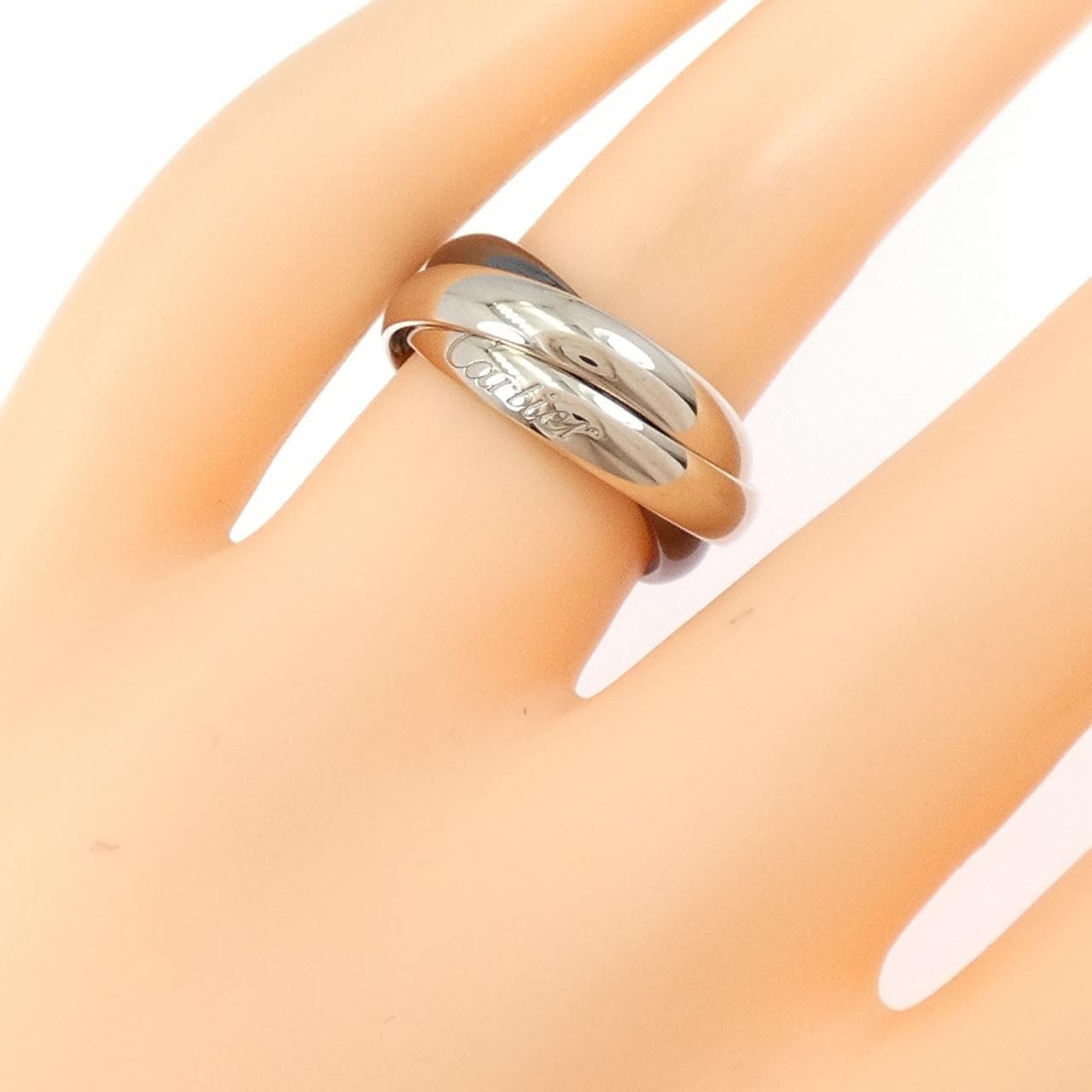 カルティエ トリニティ ブラック&ホワイト リング