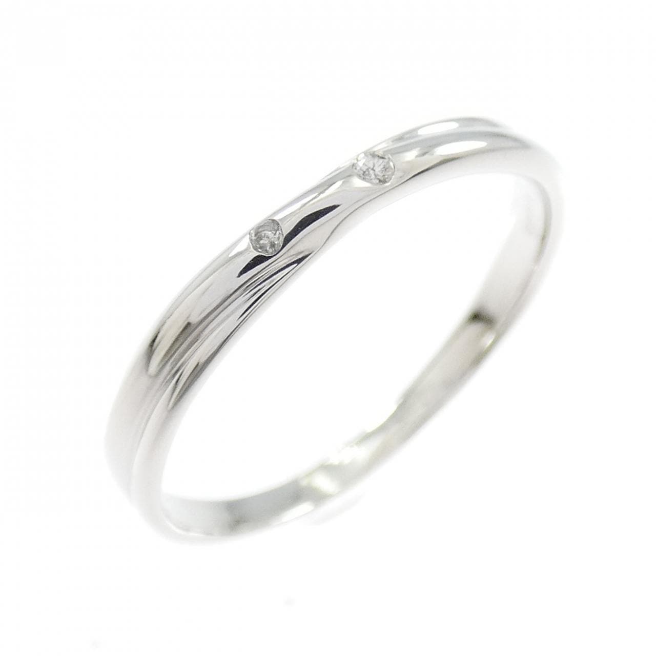 K18WG ダイヤモンド リング 0.01CT