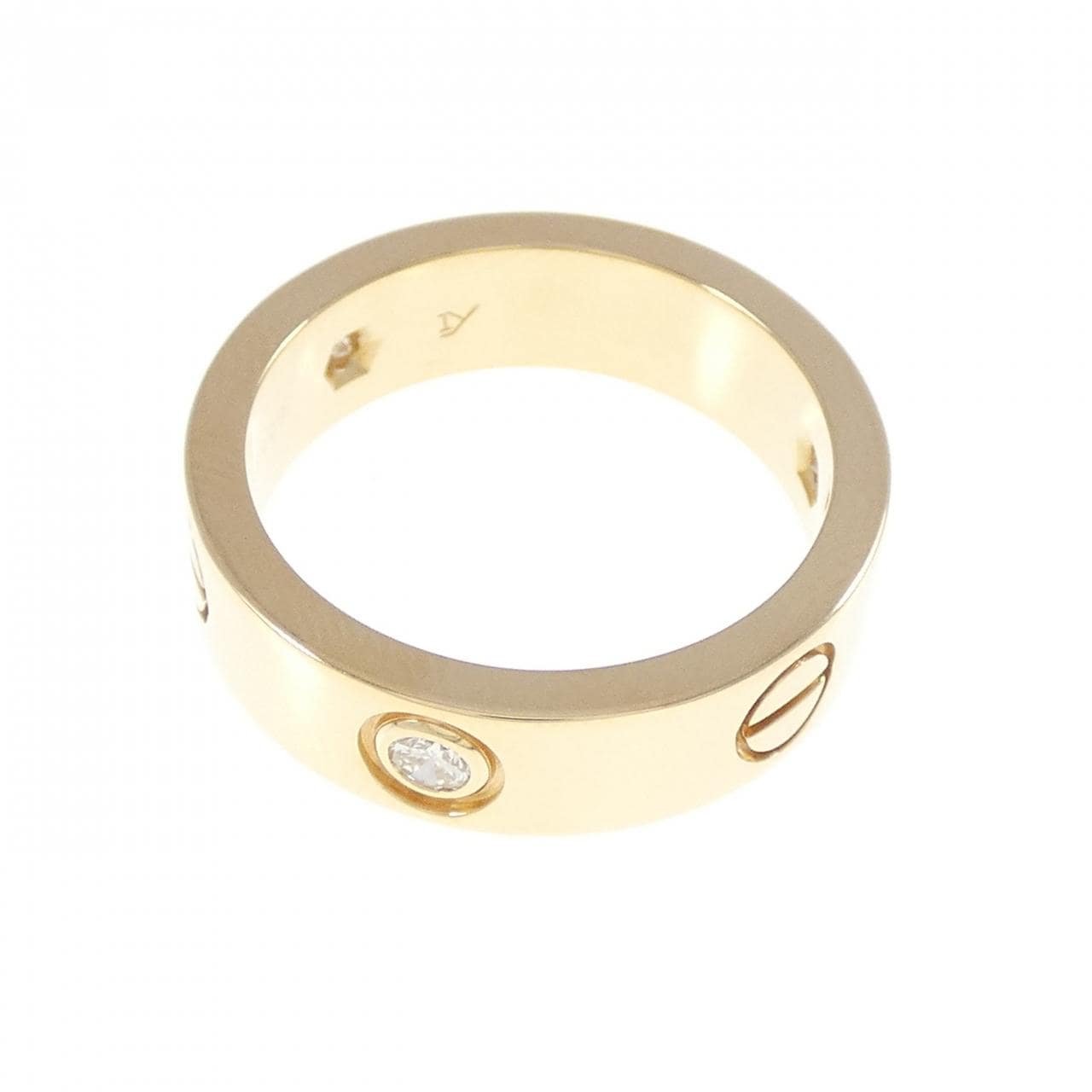 カルティエ ラブ ハーフダイヤ リング