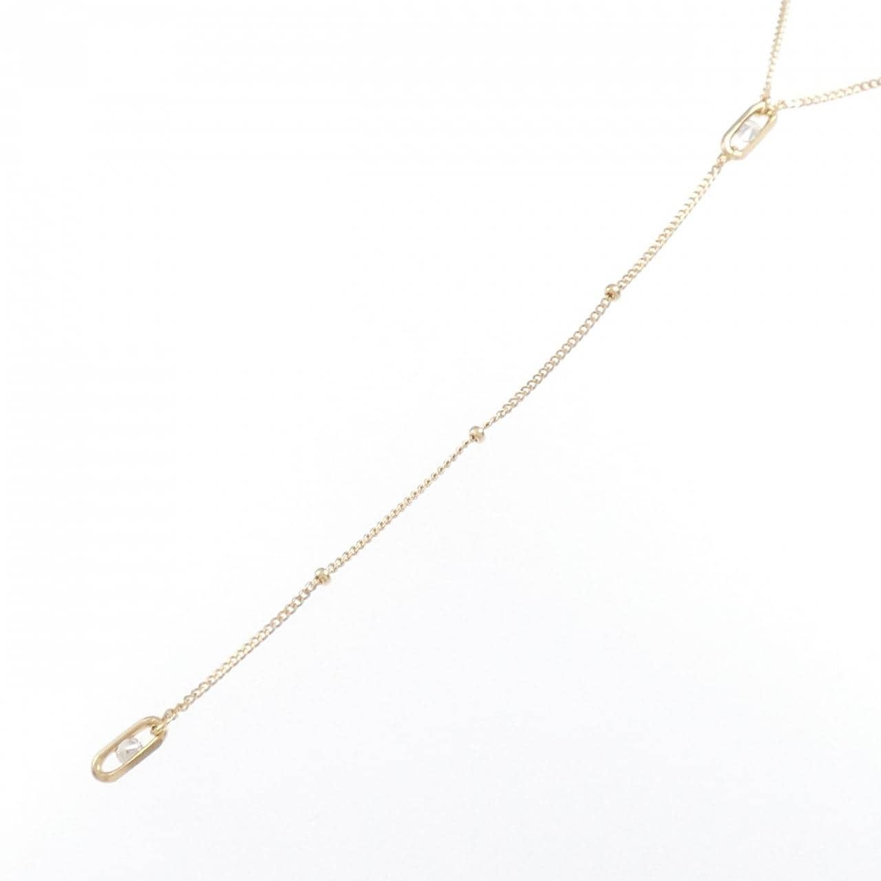 [新品] K18YG钻石项链 0.06CT