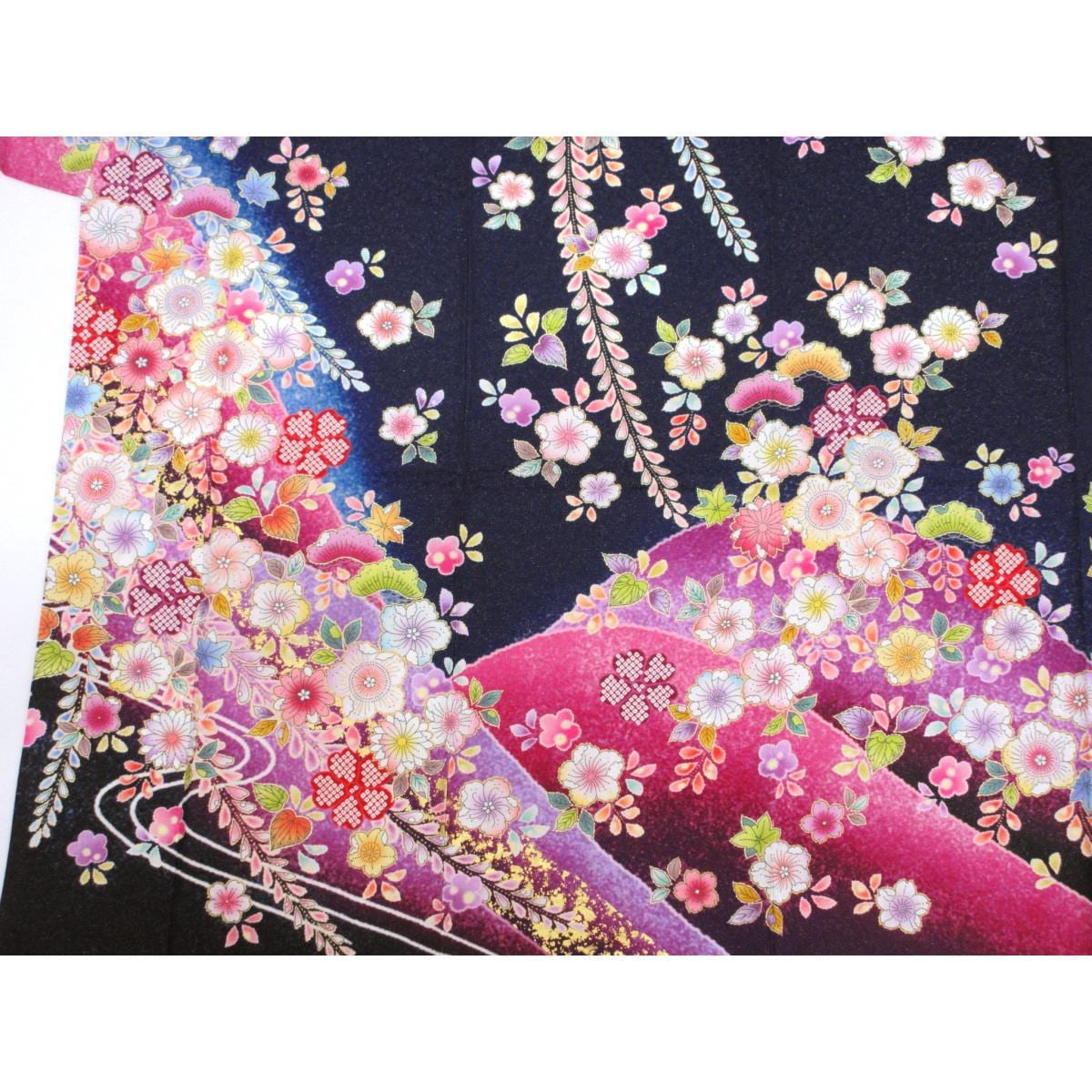 振袖　友禅金彩加工　きもの長襦袢　２点セット　Ｓサイズ