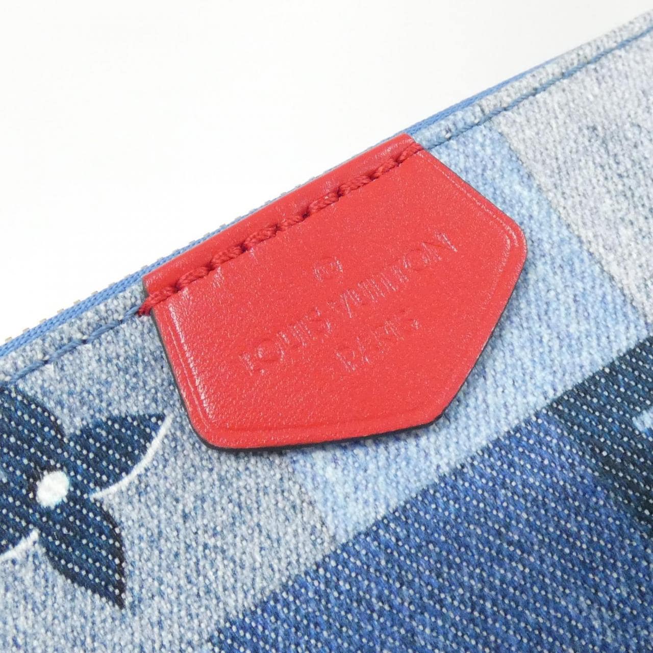 ルイヴィトン デニム モノグラム ミュルティ ポシェット アクセソワール M44990 ショルダーバッグ