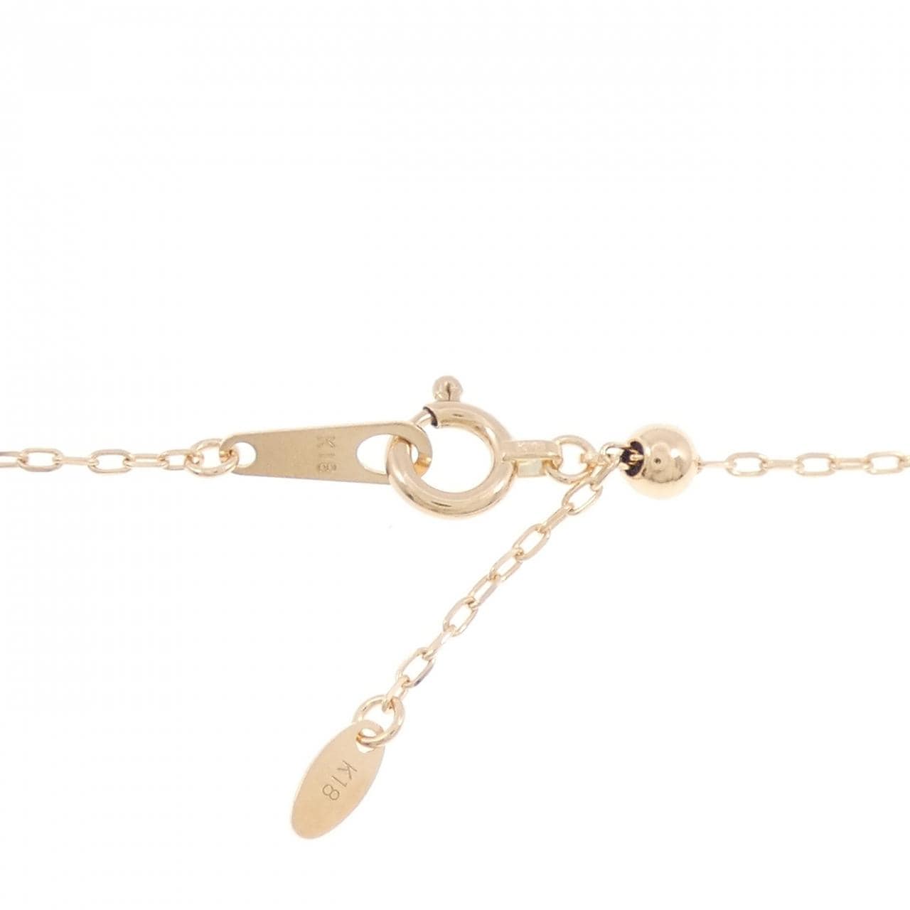 K18PG ダイヤモンド ネックレス 0.39CT