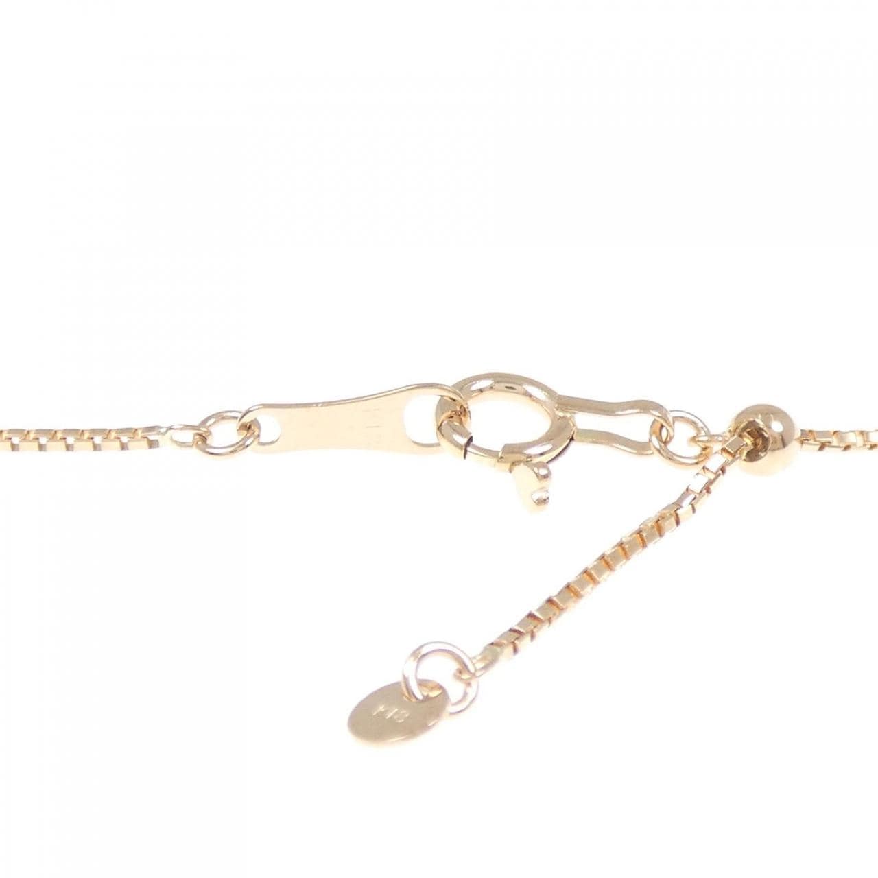 K18PG ハート サファイヤ ネックレス 0.45CT