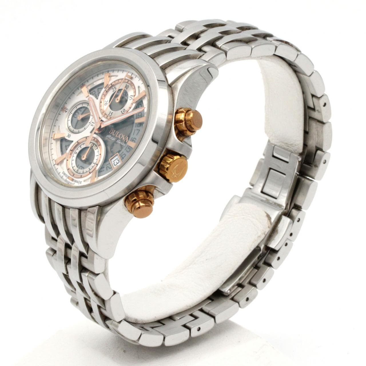 ブローバ カークウッドスケルトンクロノ コンビ 65B153/C4601049 SSxGP 自動巻