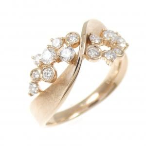 K18PG ダイヤモンド リング 0.41CT