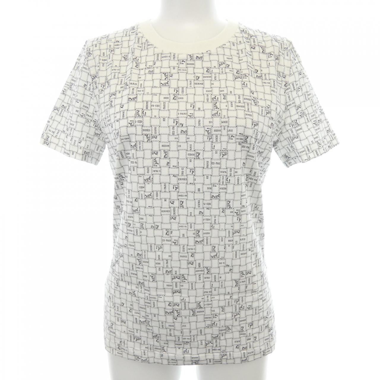 エルメス HERMES BOLDUC AU CARRE ボルデュックチェック 5E4645DK Tシャツ