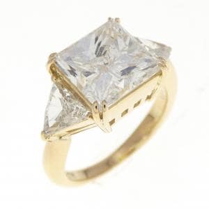 K18YG ダイヤモンド リング 3.311CT H I1 ファンシーカット