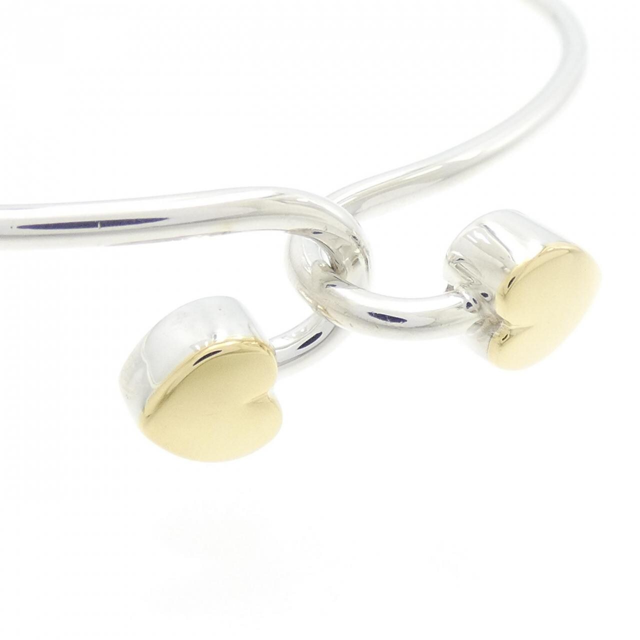 [vintage] TIFFANY Solid Double Heart手鐲